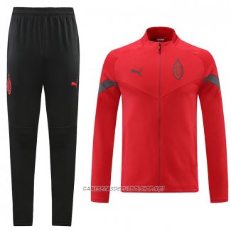 Chandal de Chaqueta del AC Milan 22-23 Rojo