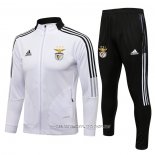 Chandal de Chaqueta del Benfica 21-22 Blanco