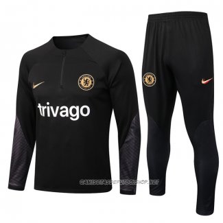 Chandal de Sudadera del Chelsea 22-23 Negro