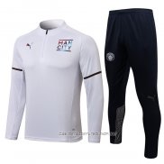 Chandal de Sudadera del Manchester City 21-22 Blanco