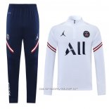 Chandal de Sudadera del Paris Saint-Germain Jordan 21-22 Blanco