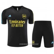 Chandal del Arsenal 23-24 Manga Corta Negro - Pantalon Corto