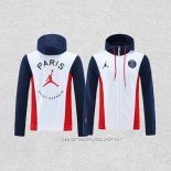 Chaqueta con Capucha del Paris Saint-Germain 21-22 Blanco