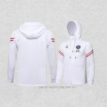 Chaqueta con Capucha del Paris Saint-Germain 21-22 Blanco