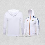 Chaqueta con Capucha del Real Madrid 21-22 Blanco