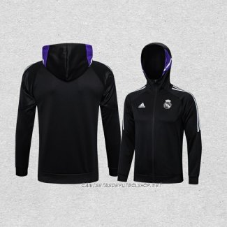 Chaqueta con Capucha del Real Madrid 22-23 Negro