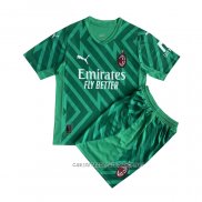 Camiseta AC Milan Portero 23-24 Nino Verde