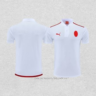 Camiseta Polo del AC Milan 22-23 Blanco