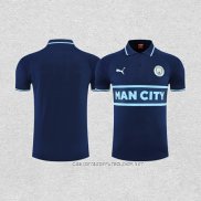 Camiseta Polo del Manchester City 22-23 Azul Marino