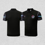 Camiseta Polo del Manchester City 22-23 Negro