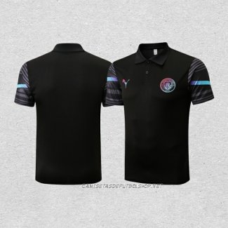 Camiseta Polo del Manchester City 22-23 Negro