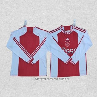 Camiseta Primera Ajax 23-24 Manga Larga