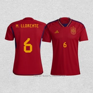 Camiseta Primera Espana Jugador M.Llorente 2022