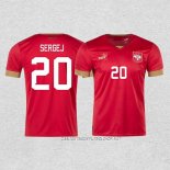 Camiseta Primera Serbia Jugador Sergej 2022