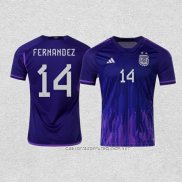 Camiseta Segunda Argentina Jugador Fernandez 2022