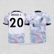 Camiseta Segunda Liverpool Jugador Diogo J. 22-23