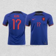 Camiseta Segunda Paises Bajos Jugador Blind 2022