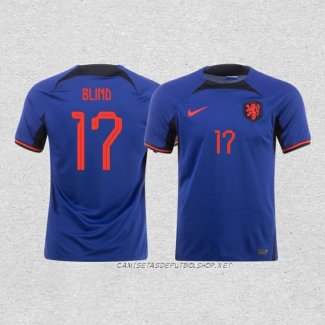 Camiseta Segunda Paises Bajos Jugador Blind 2022