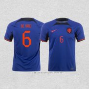 Camiseta Segunda Paises Bajos Jugador De Vrij 2022