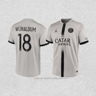 Camiseta Segunda Paris Saint-Germain Jugador Wijnaldum 22-23