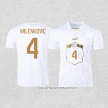 Camiseta Segunda Serbia Jugador Milenkovic 2022