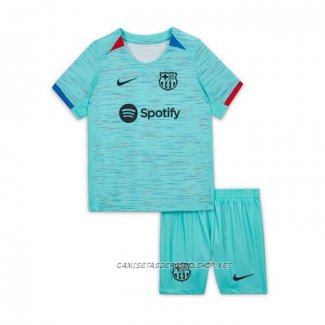 Camiseta Tercera Barcelona 23-24 Nino