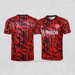 Camiseta de Entrenamiento Manchester United 23-24 Rojo