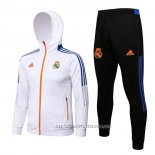 Chandal con Capucha del Real Madrid 21-22 Blanco