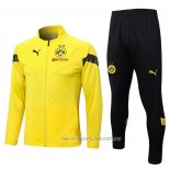 Chandal de Chaqueta del Borussia Dortmund 22-23 Amarillo y Negro