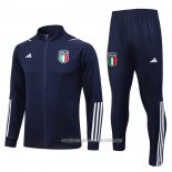 Chandal de Chaqueta del Italia 23-24 Nino Azul