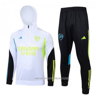 Chandal de Sudadera del Arsenal 23-24 Nino Blanco