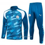 Chandal de Sudadera del Manchester City 23-24 Nino Azul