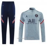 Chandal de Sudadera del Paris Saint-Germain Jordan 21-22 Gris