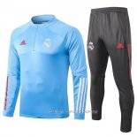 Chandal de Sudadera del Real Madrid 20-21 Nino Azul