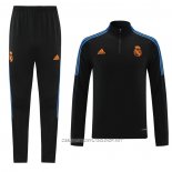 Chandal de Sudadera del Real Madrid 21-22 Negro