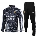 Chandal de Sudadera del Real Madrid 23-24 Nino Negro