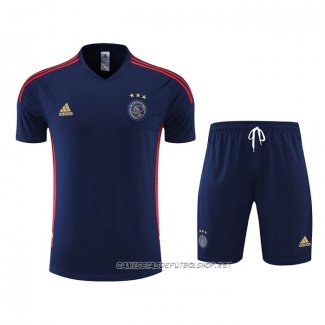 Chandal del Ajax 22-23 Manga Corta Azul - Pantalon Corto