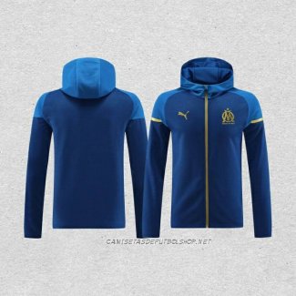 Chaqueta con Capucha del Olympique Marsella 23-24 Azul