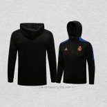 Chaqueta con Capucha del Real Madrid 21-22 Negro y Azul